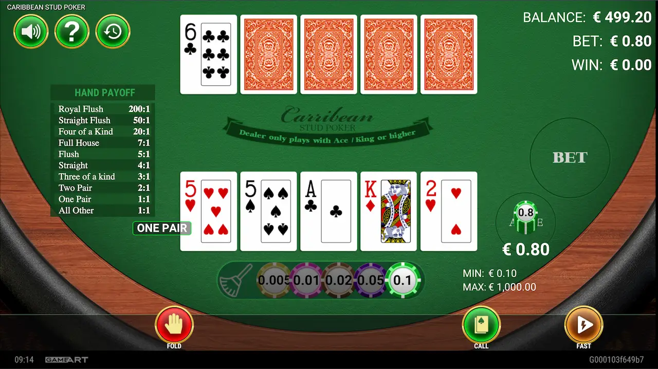 caribbean stud poker