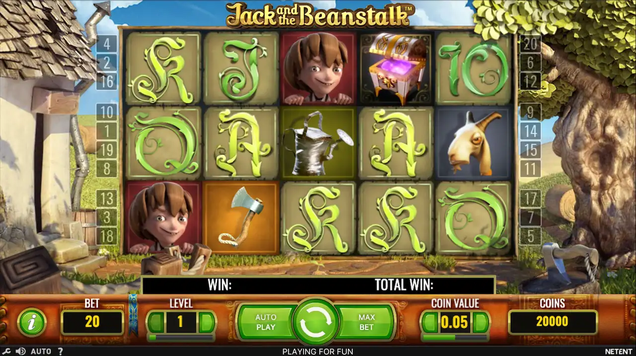 Jack and the beanstalk spilleautomat