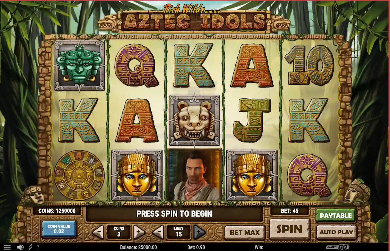 aztec idols spilleautomat