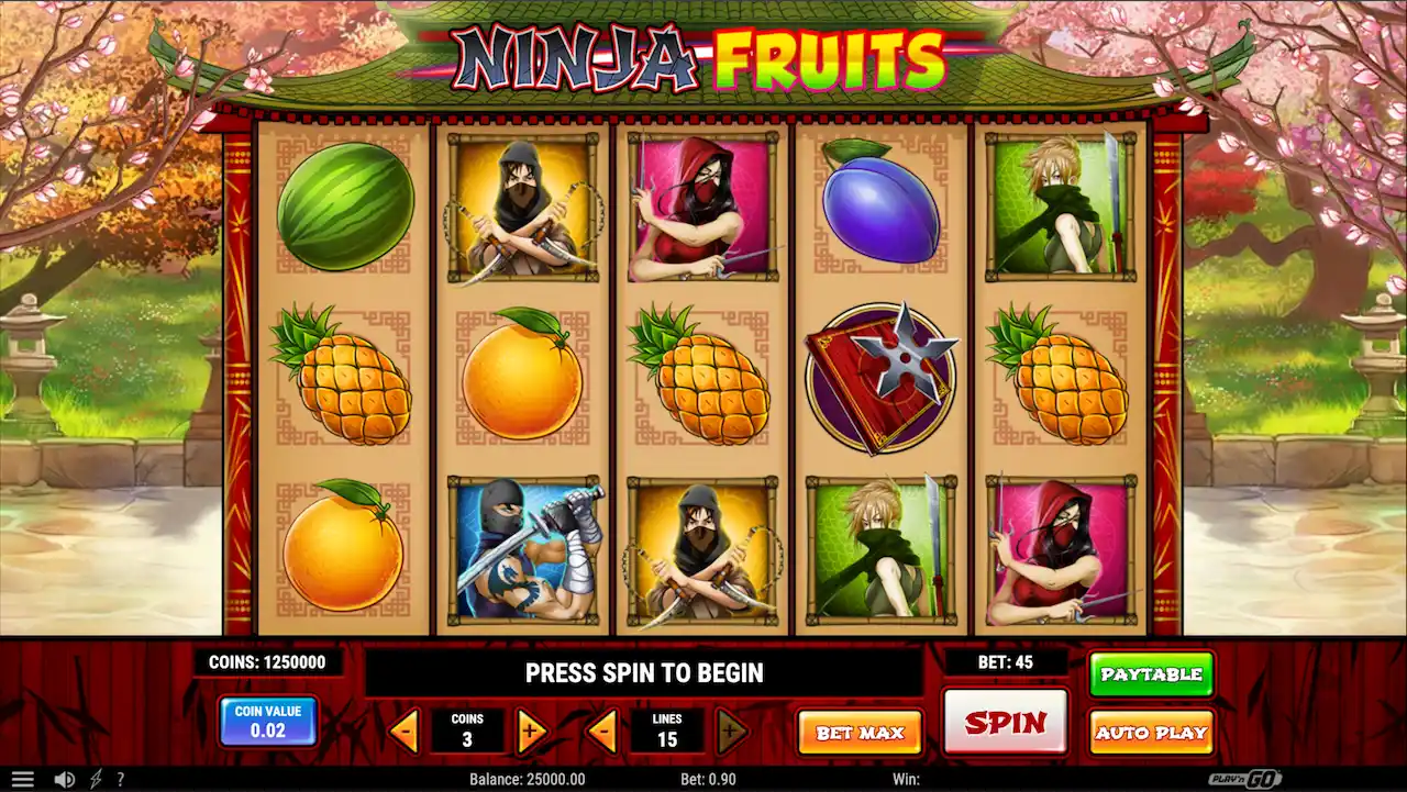 Ninja Fruits Spilleautomat
