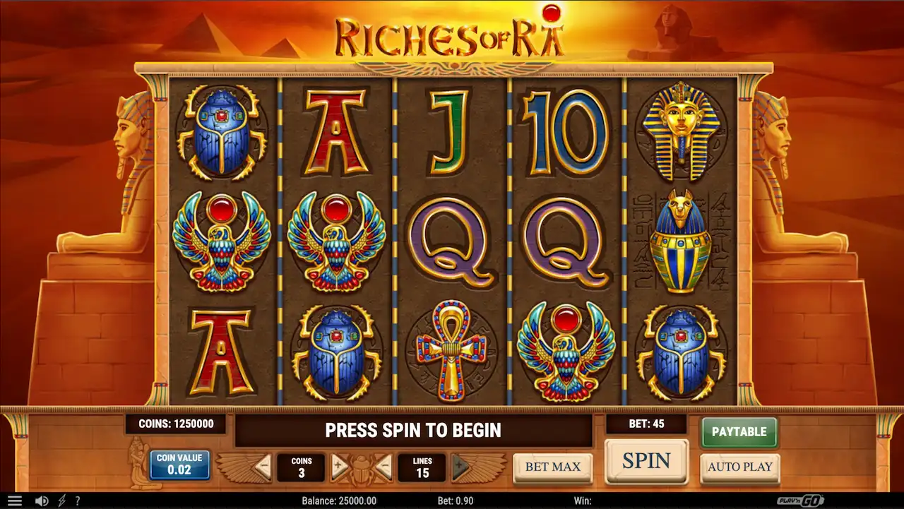 Riches of Ra spilleautomat