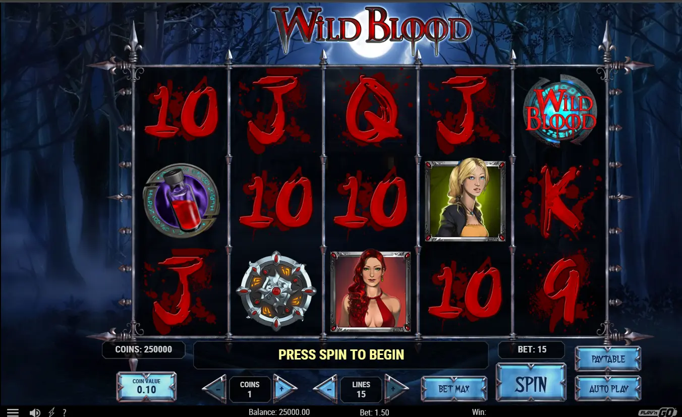 Wild blood slot