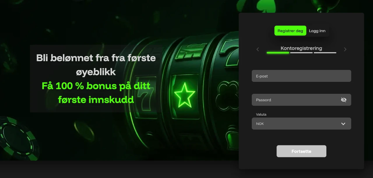 instacasino norge registrere