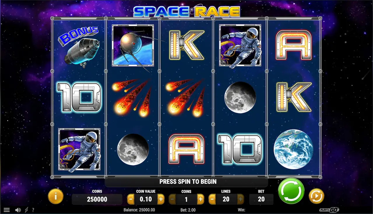 Space race slot