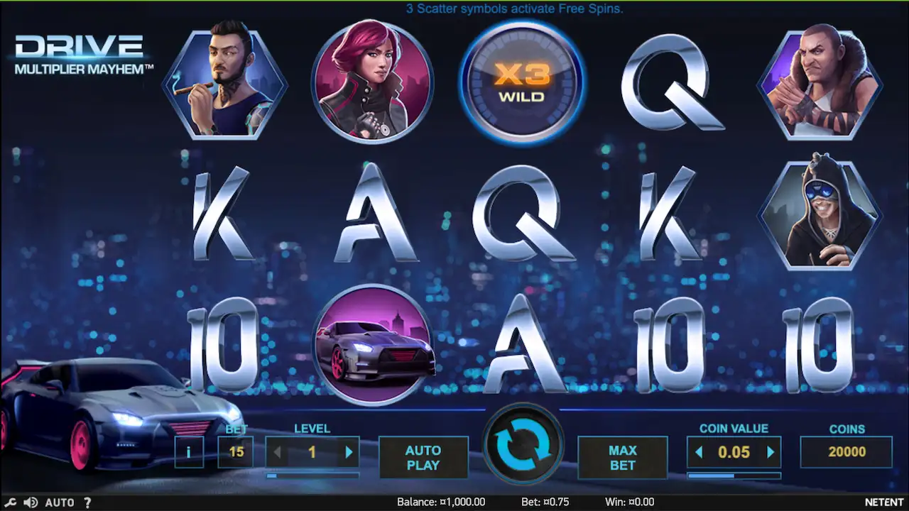 Drive: Multiplier mayhem spilleautomat