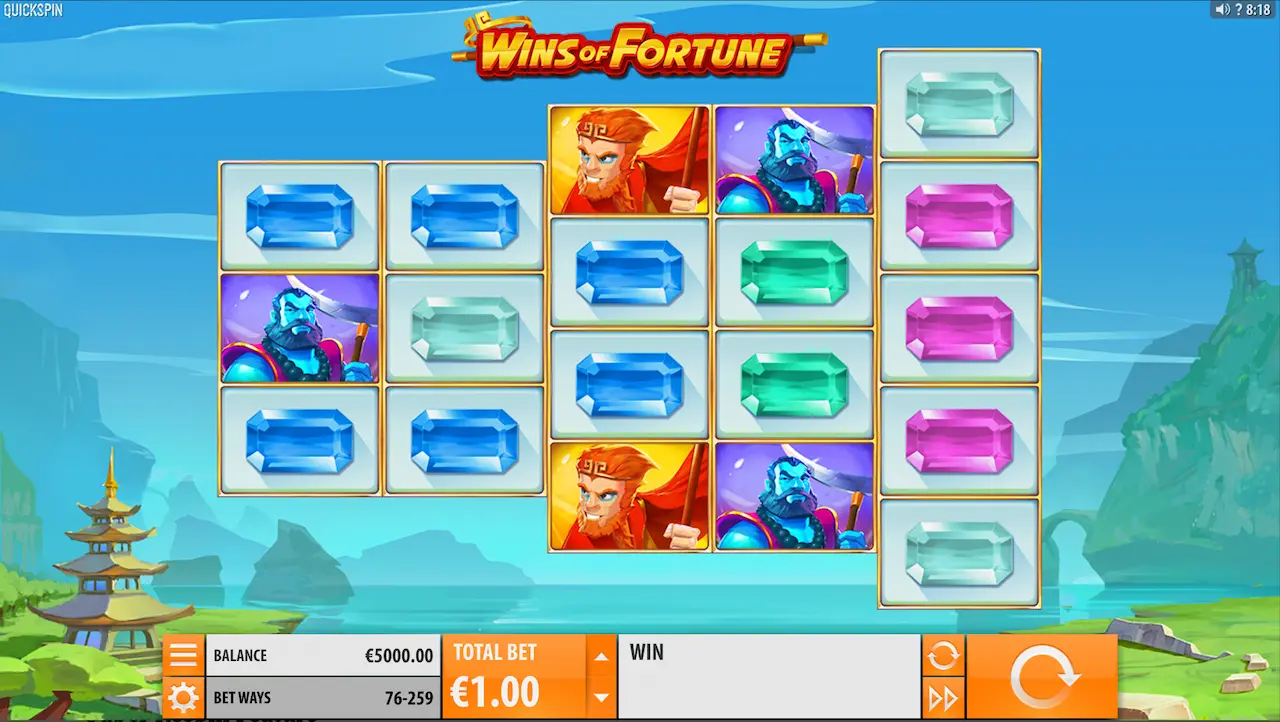 Wins of fortune spilleautomat