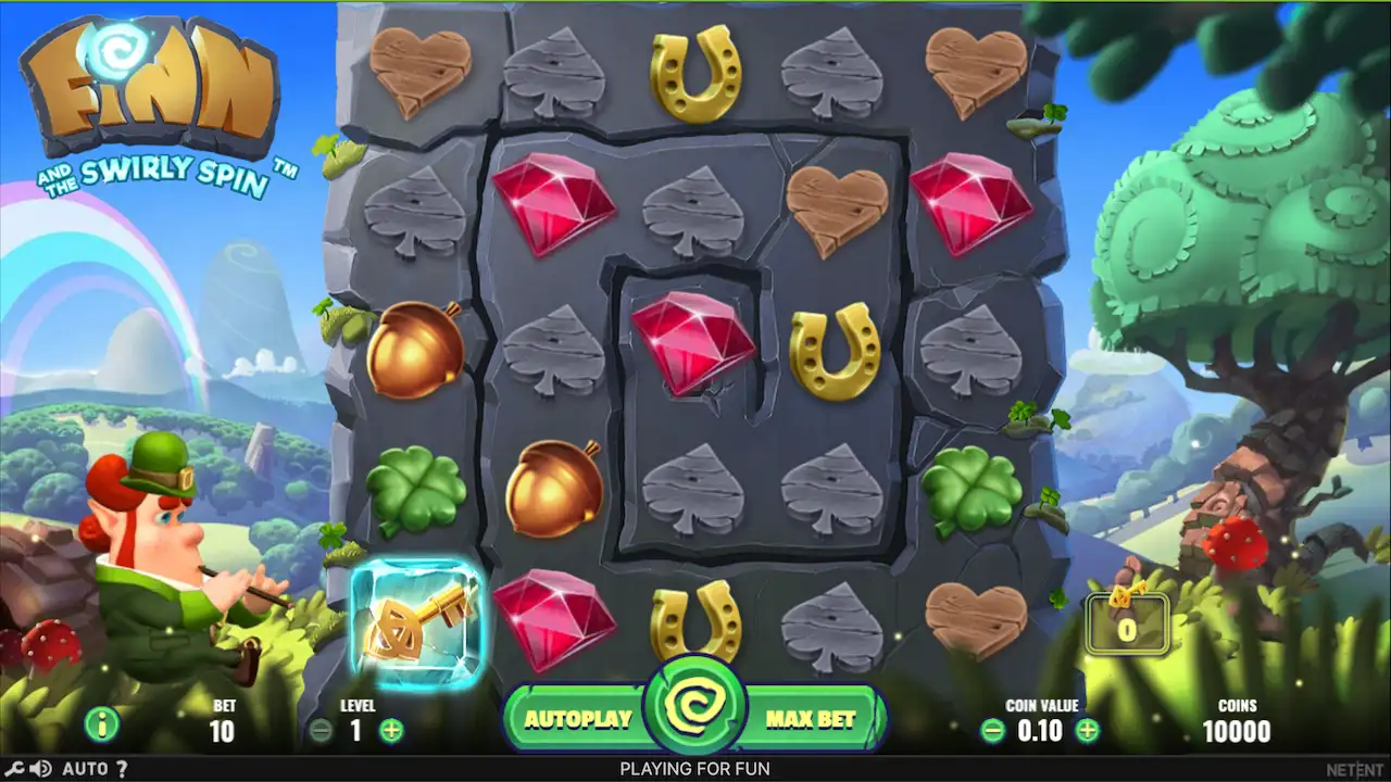 Finn and the swirly spin slot