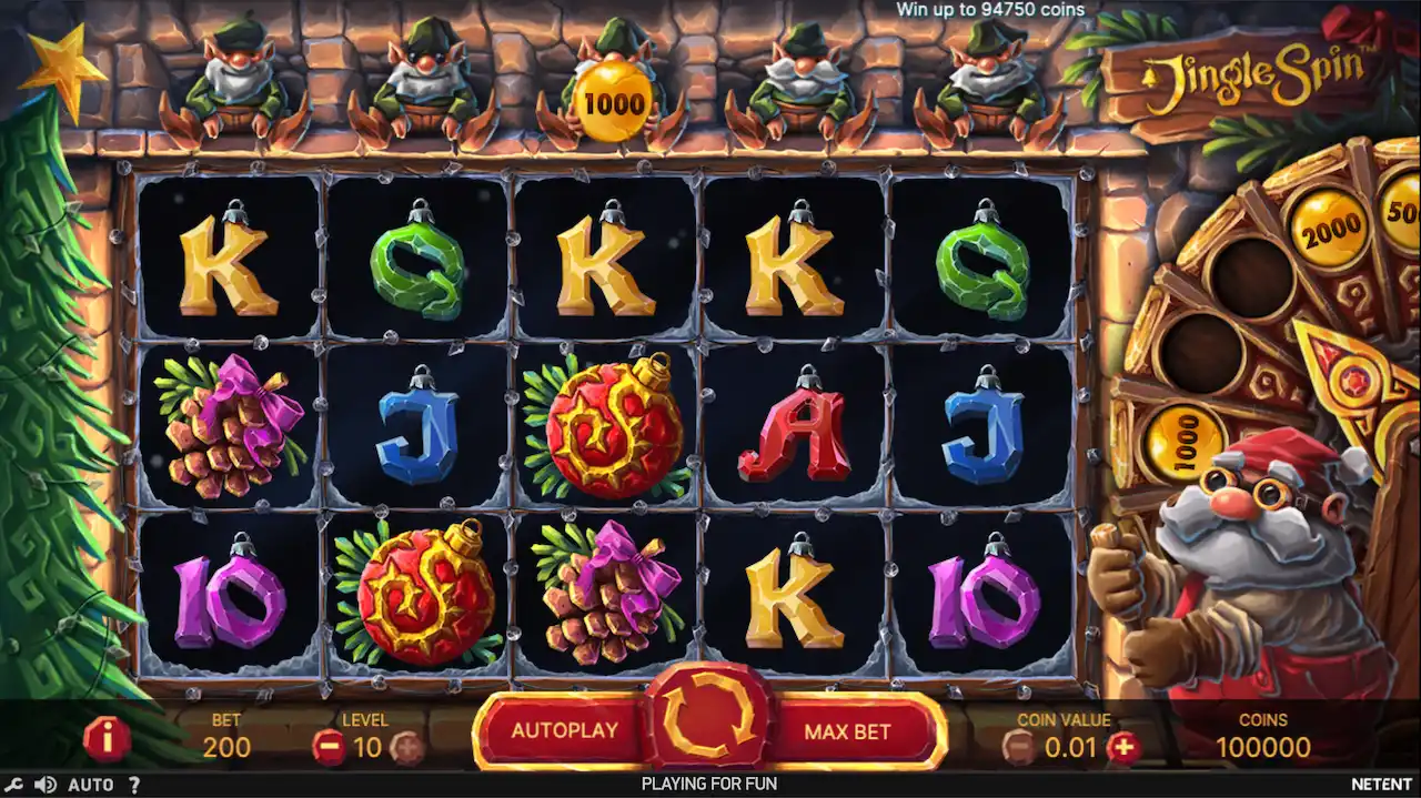 Jingle spins spilleautomat