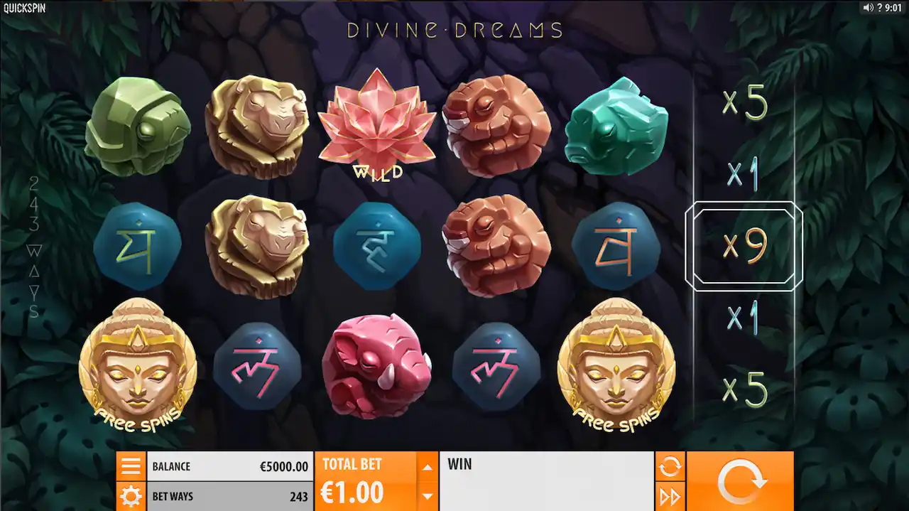 Divine dreams spilleautomat