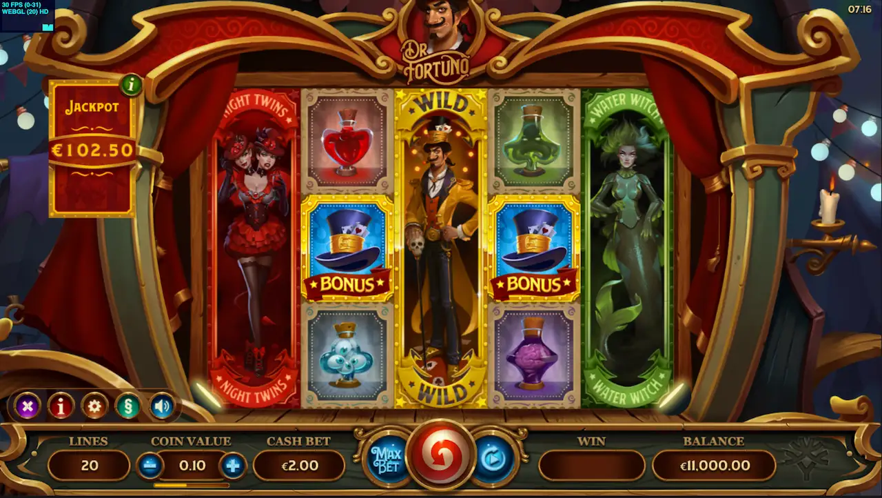 Dr Fortuno spilleautomat