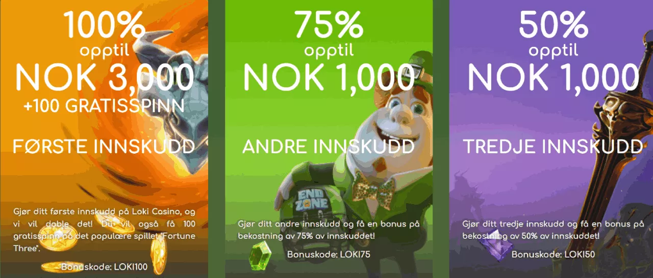 loki casino norge bonus