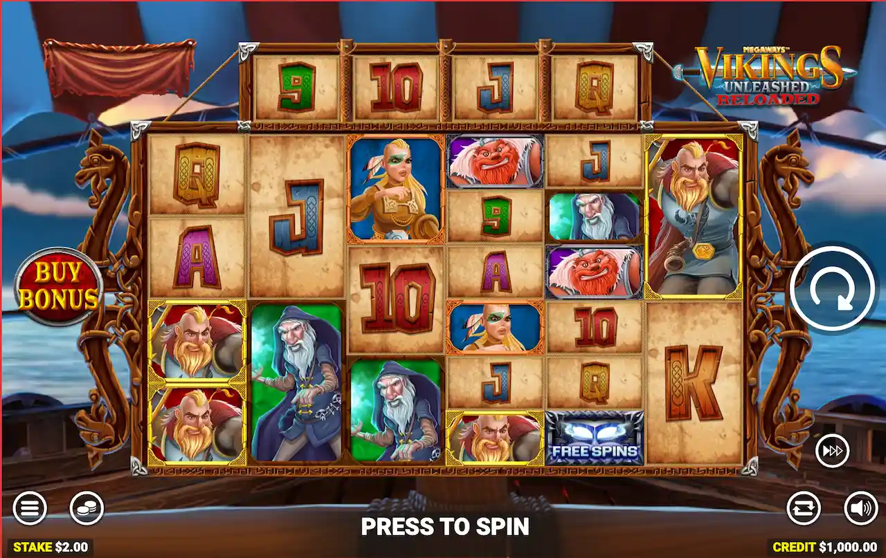 Vikings unleashed Spilleautomat