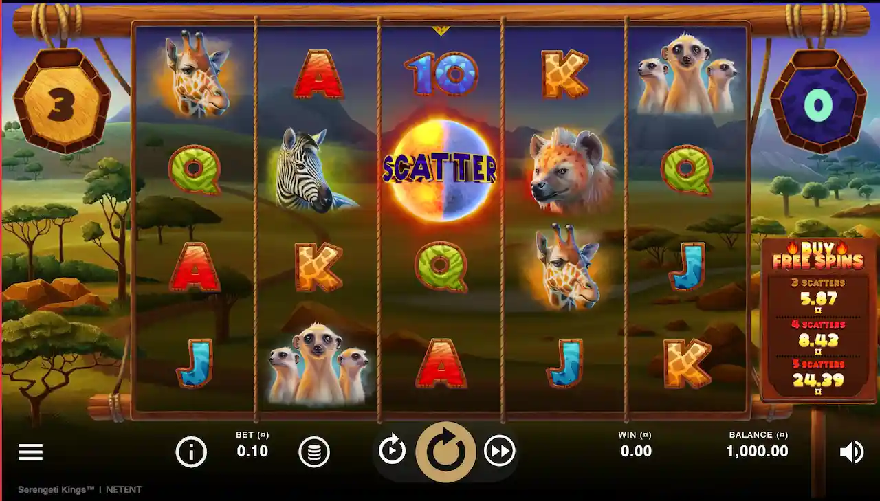 Serengeti Kings spilleautomat