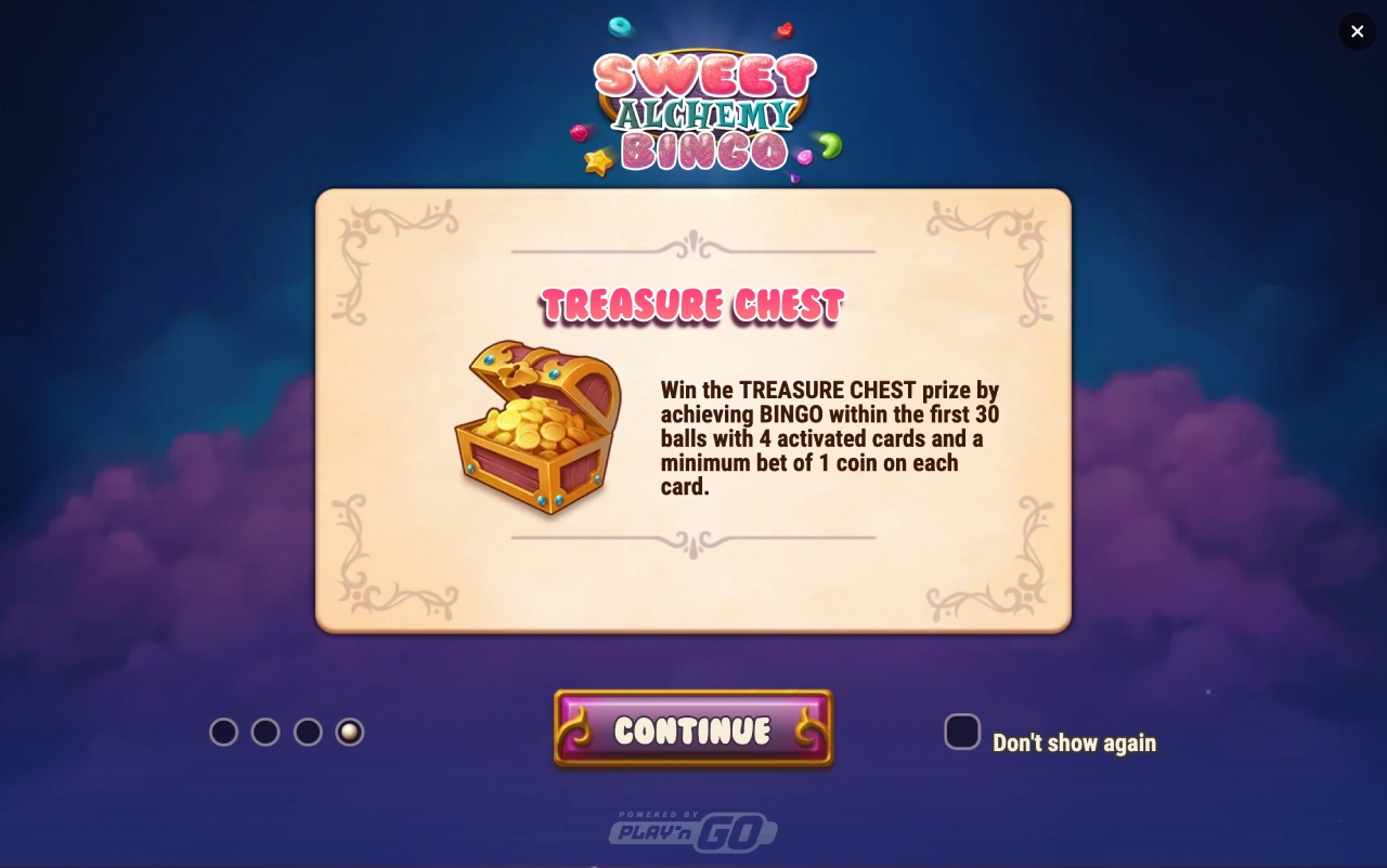 sweet alchemy bingo automat bonus