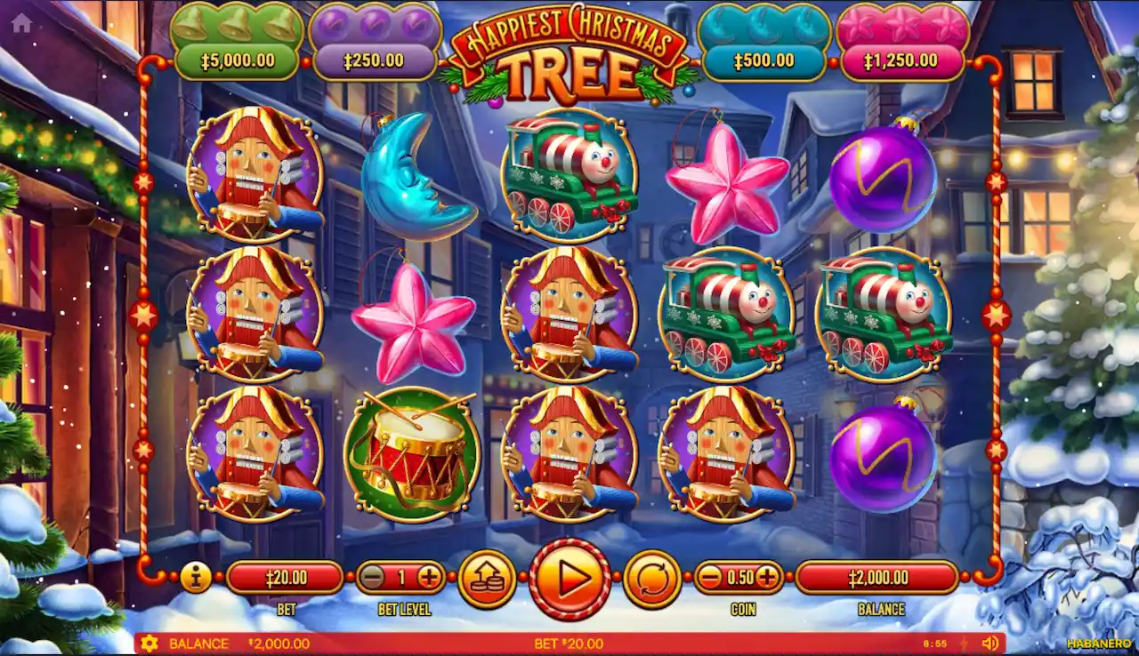 happiest christmas tree slot