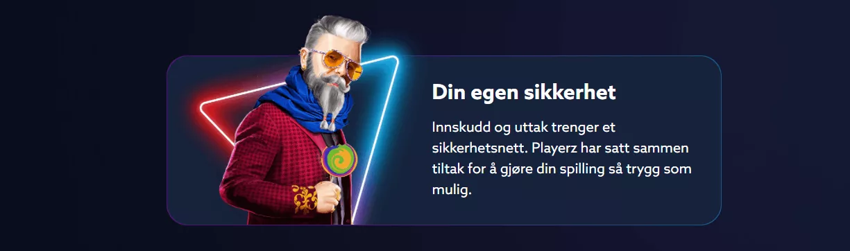 playerz casino norge sikkerhet