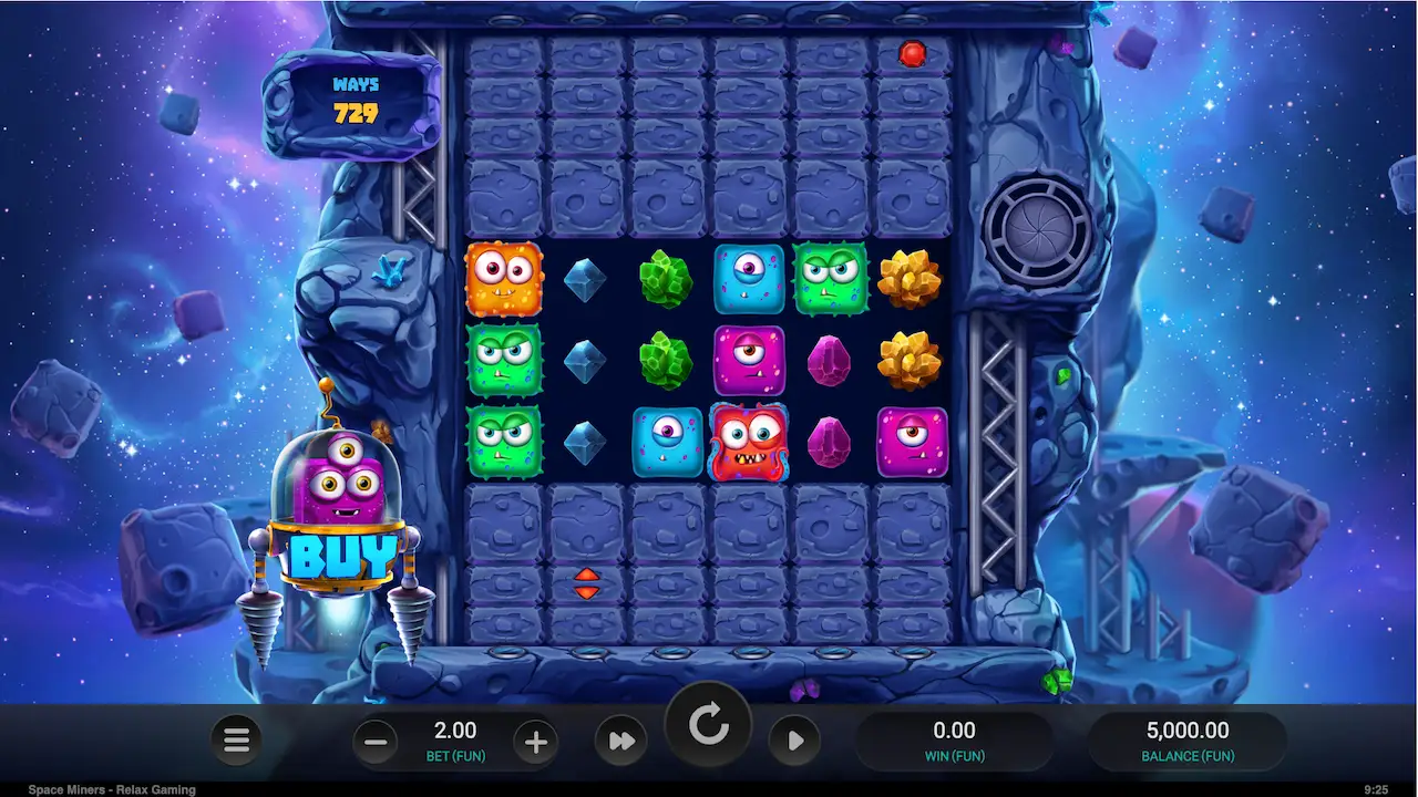 Space miners spilleautomat