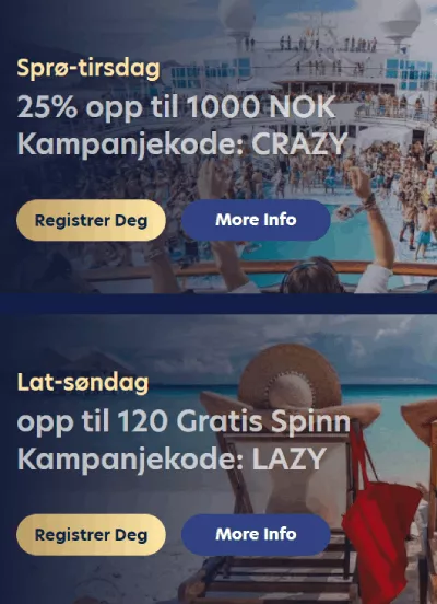 lucky dreams casino norge kampanjer