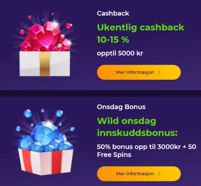 iwild casino norge kampanjer