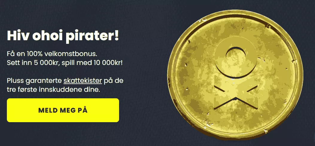 pirateplay casino norge bonus