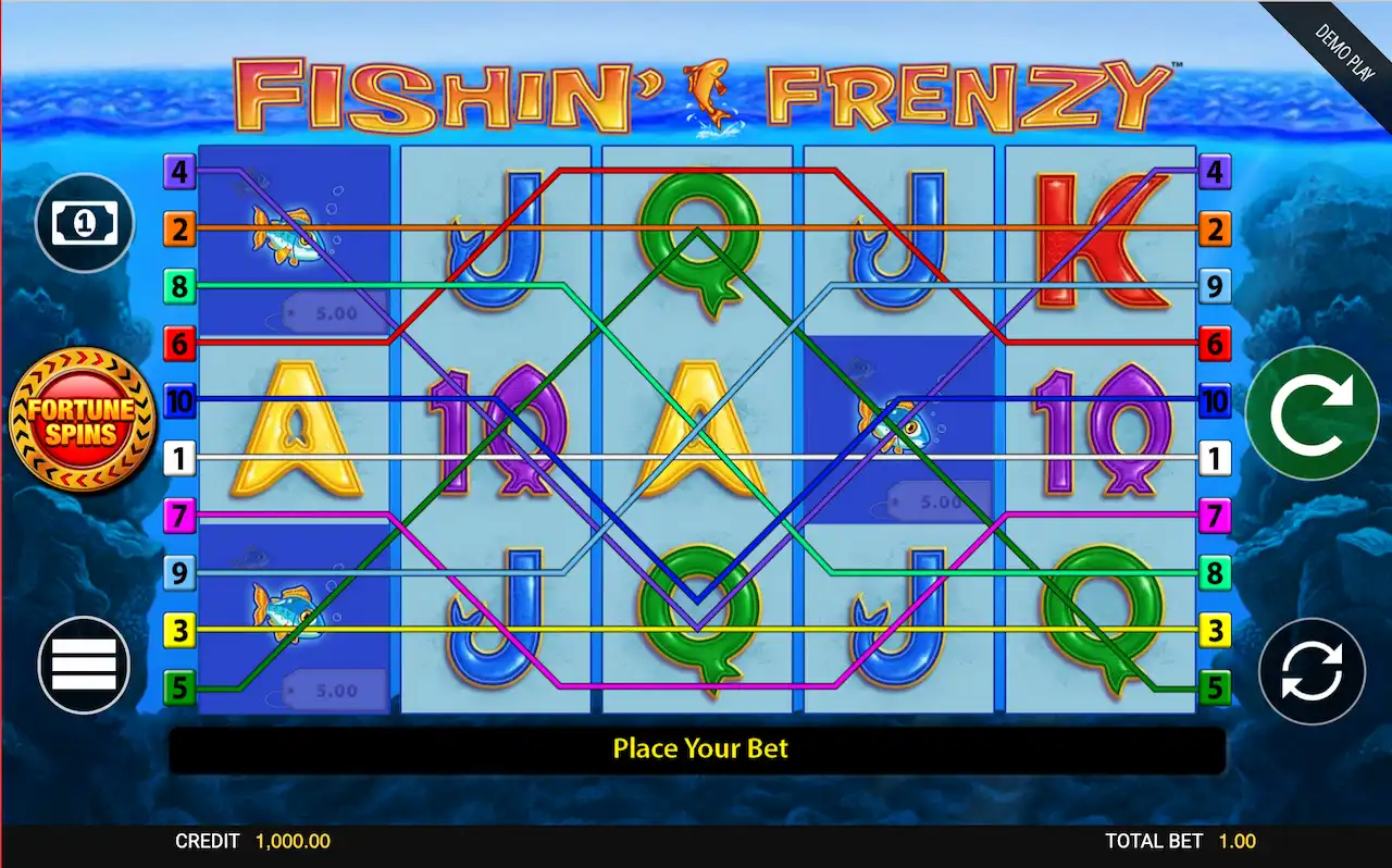 fishing Frenzy fortune spins spilleautomater