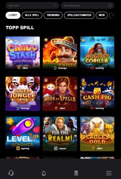 levelup casino norge spill