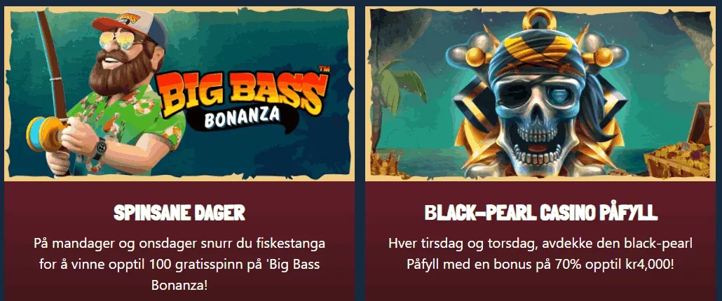 treasure spins casino norge kampanjer