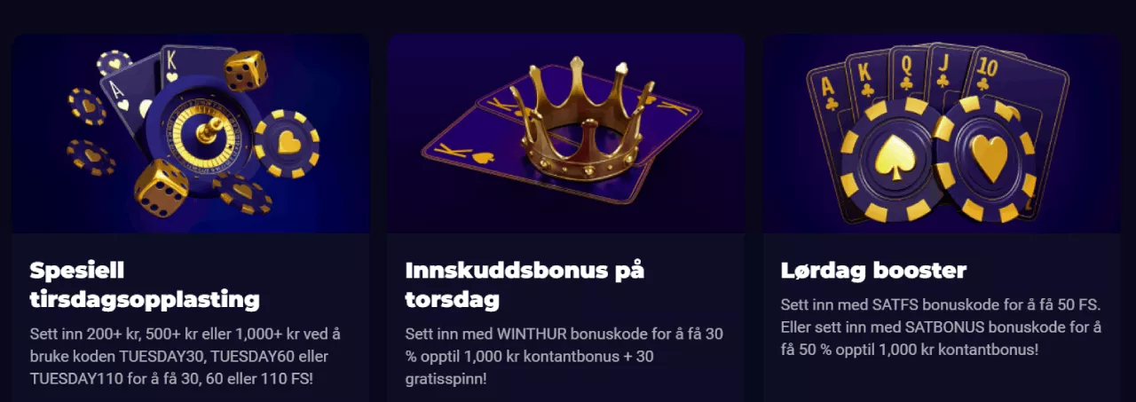 lucky7even casino norge kampanjer