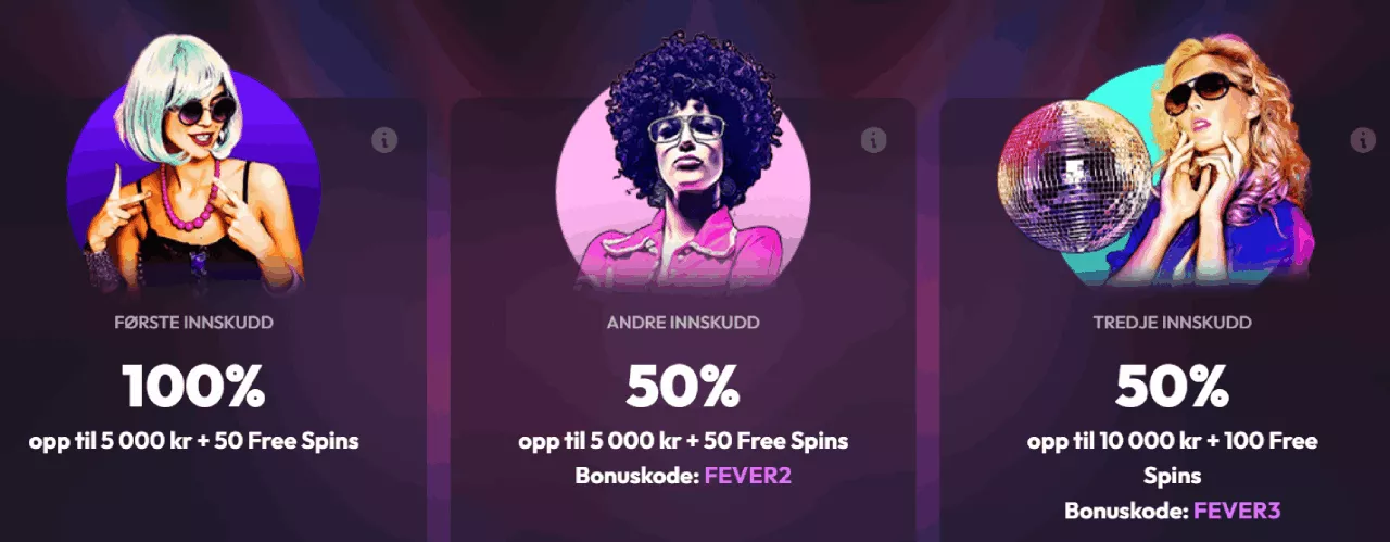 spinfever casino norge bonus