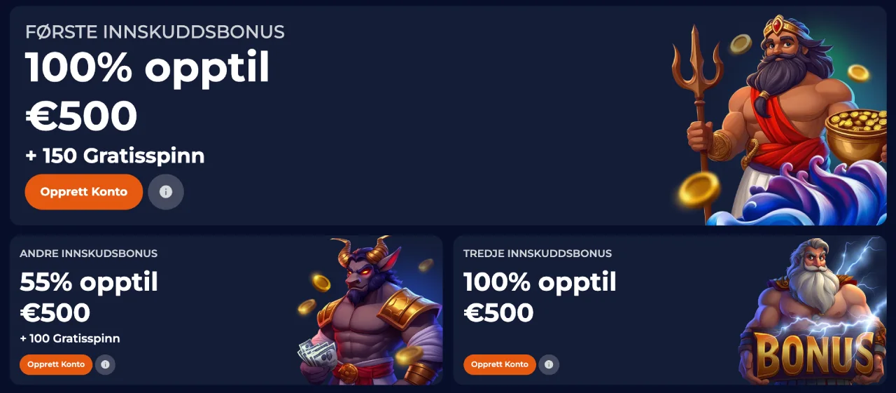 nine casino norge bonuser