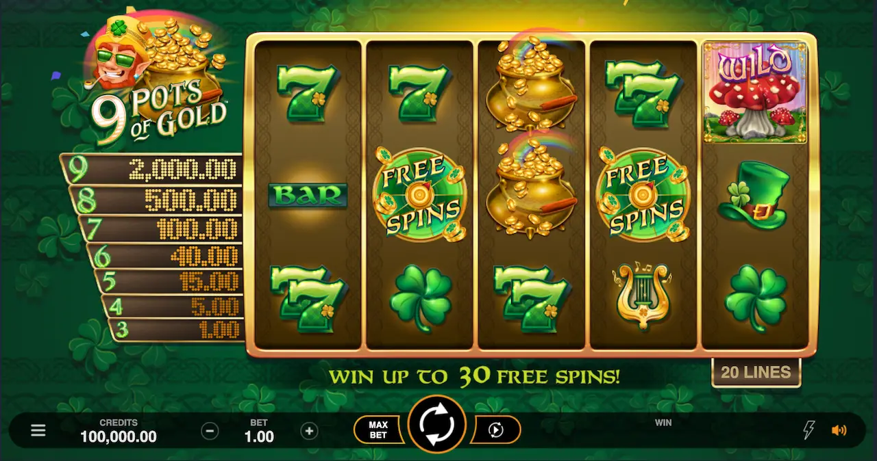9 pots of gold slot