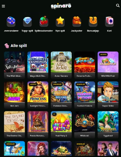 spinaro casino norge spill