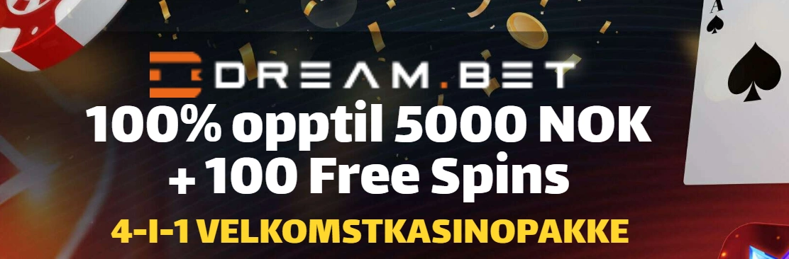 dreambet casino norge bonuser