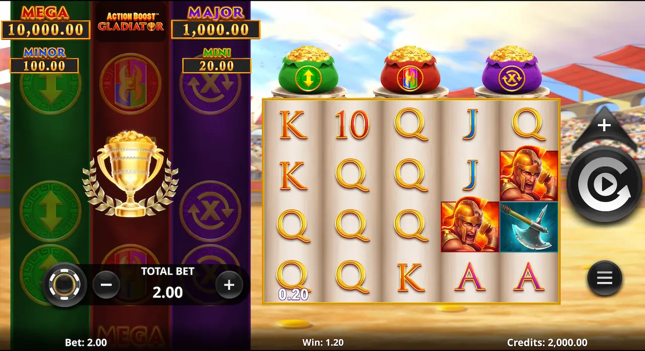action boost gladiator slot