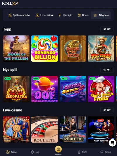 rollxo casino norge spill