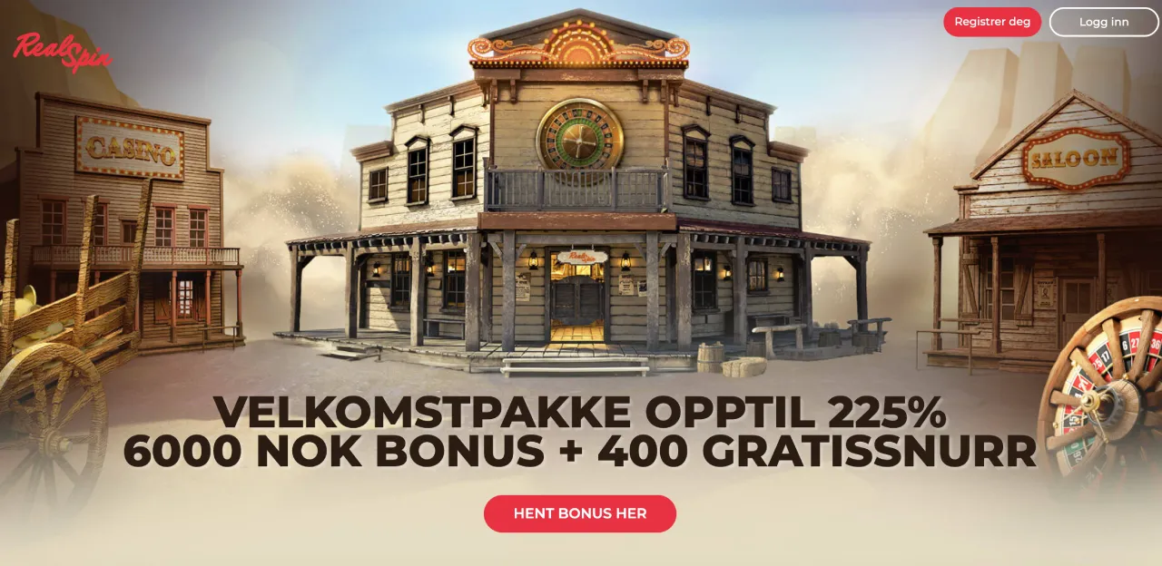 realspin casino norge bonuser