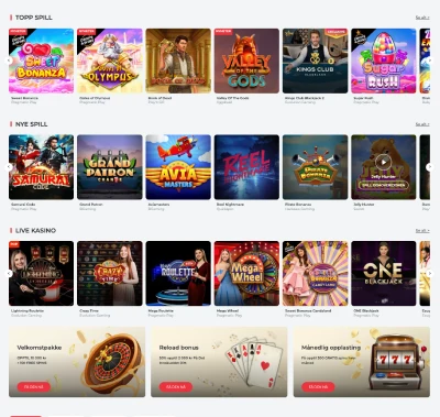 realspin casino norge spill