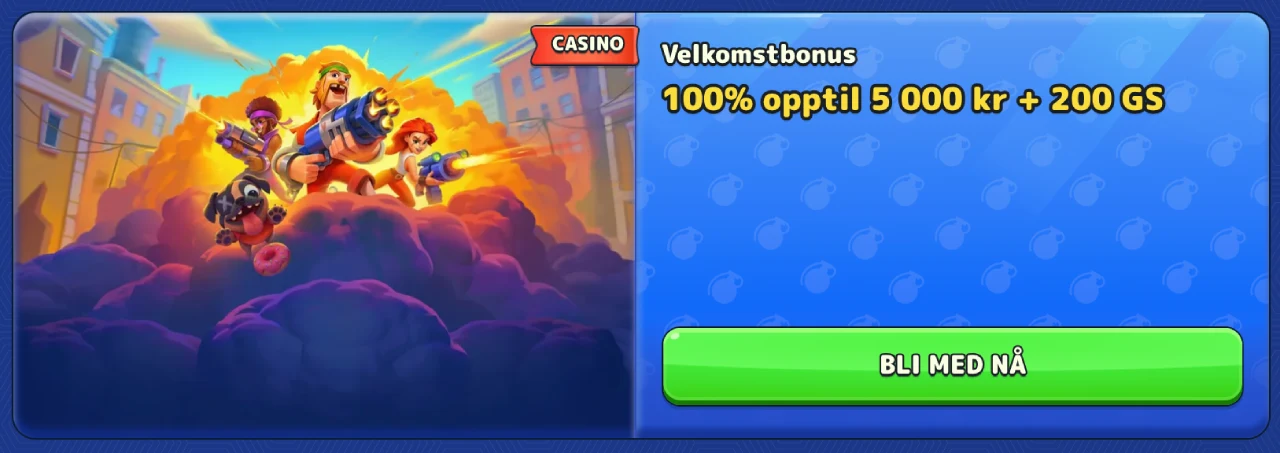 pistolo casino norge bonus