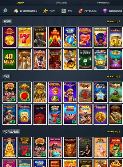 allyspin casino norge spill