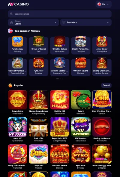 nv casino norge spill