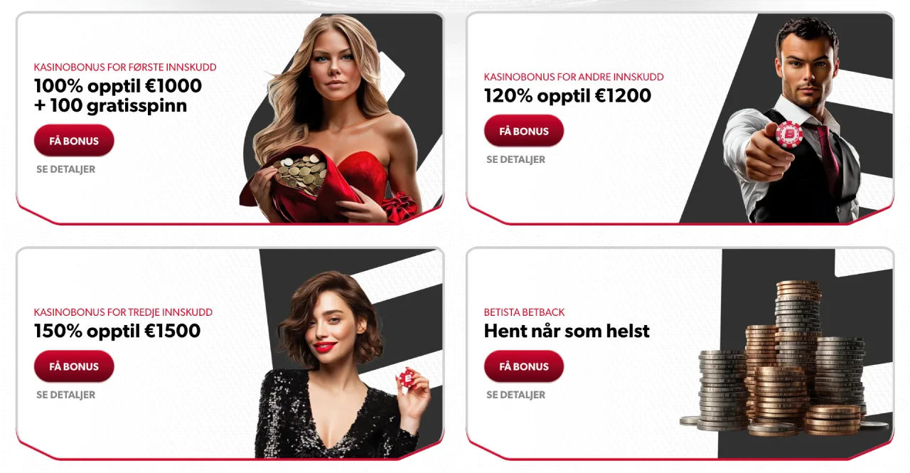 betista casino norge bonus