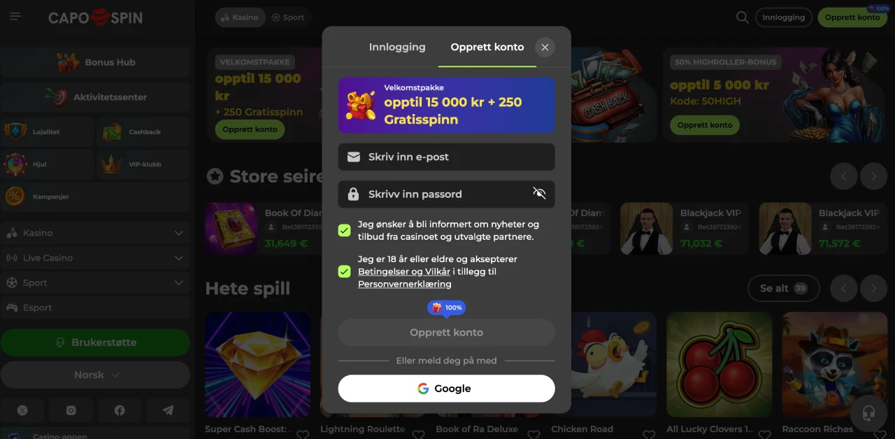 capospin casino