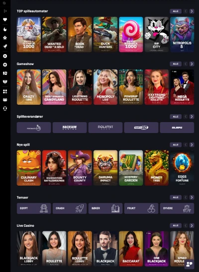 claps casino norge spill