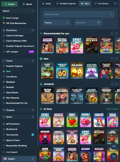 duelbits casino norge spill
