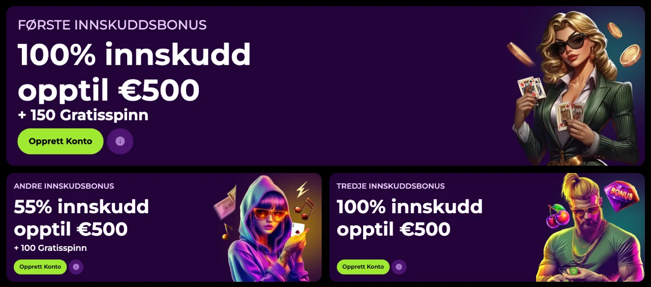 spinmama casino norge bonus