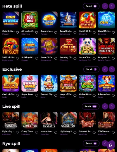 spinmama casino norge spill