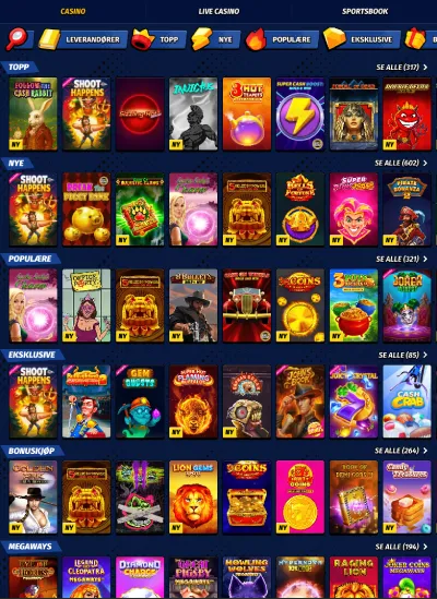 bigclash casino norge spill