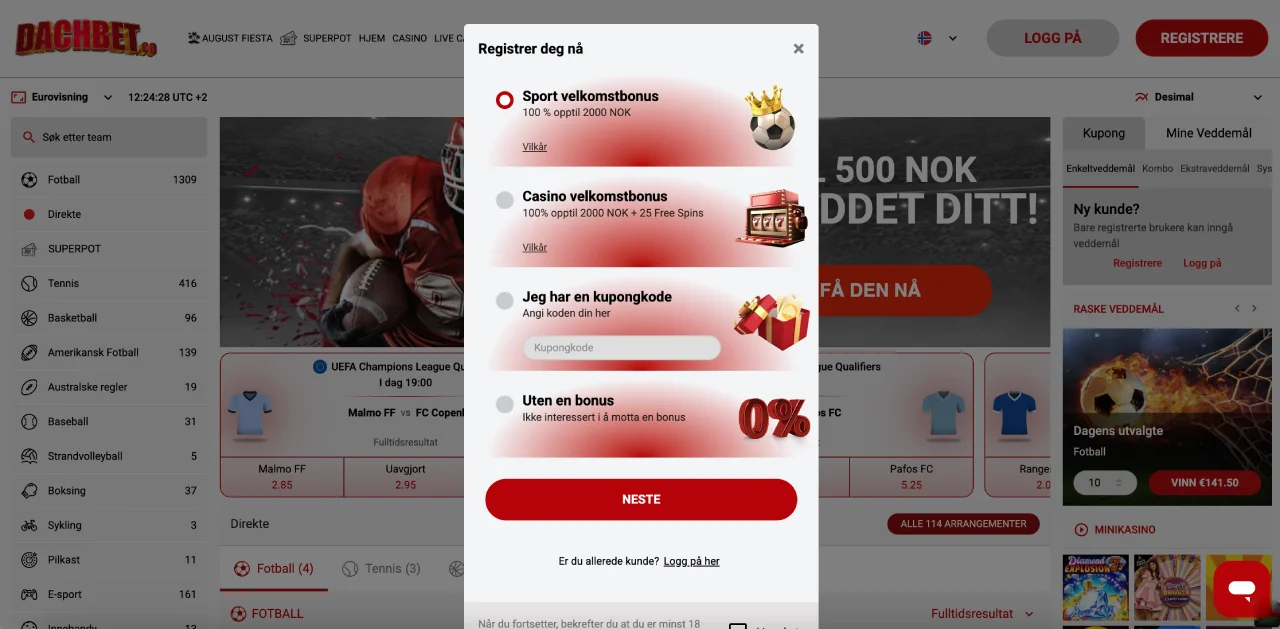 dachbet norge registrering dachbet norge registrering