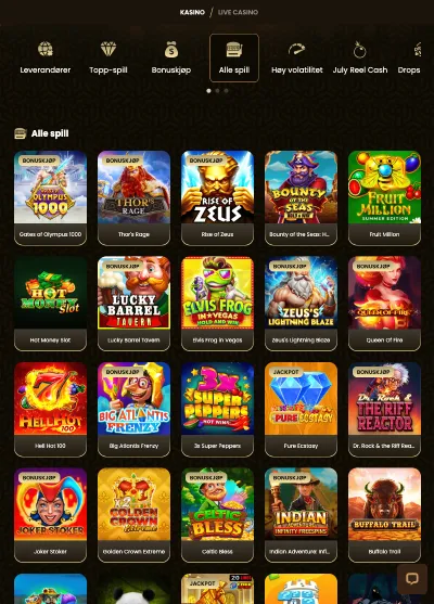 goldspin casino norge spill