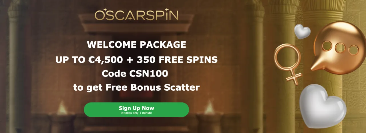 oscarspin casino norge bonus